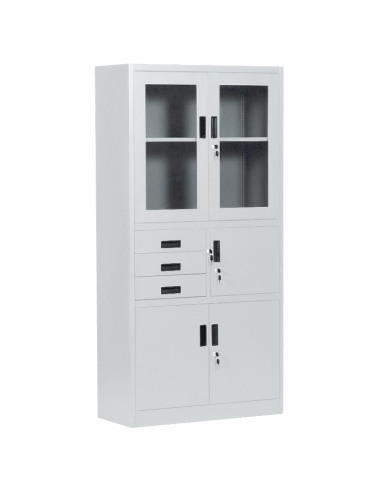 Метален шкаф Carmen CR-1240 E K - сив ⋙ на цена от 252.00лв  - Allegro-bg.com