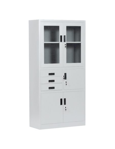 Метален шкаф Carmen CR-1240 E K - сив ⋙ на цена от 252.00лв  - Allegro-bg.com