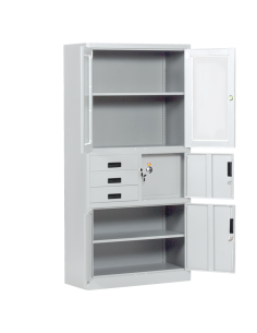 Метален шкаф Carmen CR-1240 E K - сив ⋙ на цена от 252.00лв  - Allegro-bg.com 2