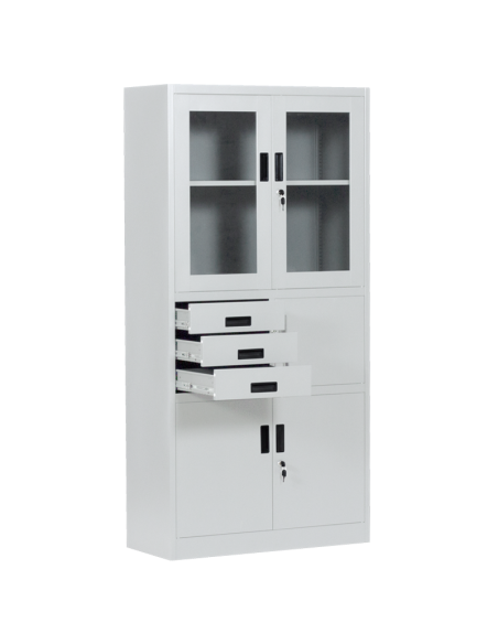 Метален шкаф Carmen CR-1240 E K - сив ⋙ на цена от 252.00лв  - Allegro-bg.com