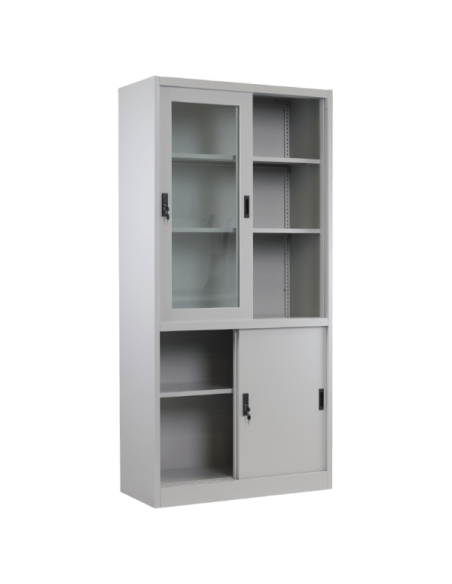 Метален шкаф Carmen CR-1270 K - сив ⋙ на цена от 258.00лв  - Allegro-bg.com