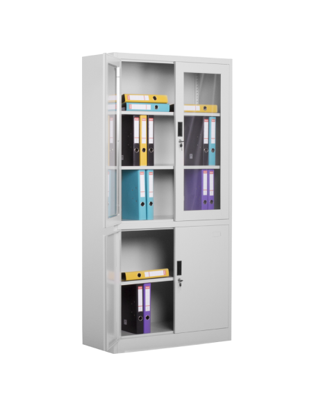 Метален шкаф Carmen CR-1272 J - сив ⋙ на цена от 226.80лв  - Allegro-bg.com