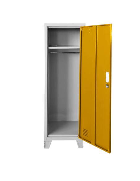 Метален шкаф Carmen CR-1604-1 JZ - Сив / оранжев ⋙ на цена от 101.84лв  - Allegro-bg.com