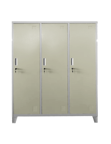 Метален шкаф Carmen CR-1604-3 JZ - сив / бежов ⋙ на цена от 204.31лв  - Allegro-bg.com