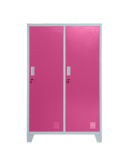 Метален шкаф Carmen CR-1604-2 JZ - Сив / розов ⋙ на цена от 152.16лв  - Allegro-bg.com