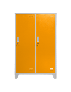 Метален шкаф Carmen CR-1604-2 JZ - Сив / оранжев ⋙ на цена от 152.16лв  - Allegro-bg.com 2