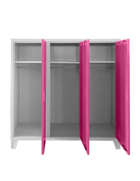 Метален шкаф Carmen CR-1605-3 JZ - сив / розов ⋙ на цена от 202.48лв  - Allegro-bg.com