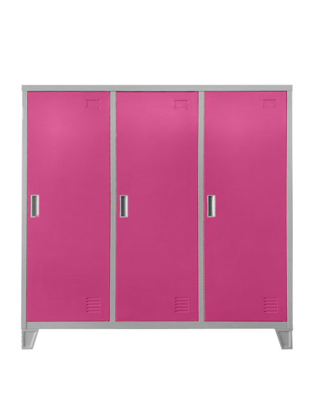 Метален шкаф Carmen CR-1605-3 JZ - сив / розов ⋙ на цена от 202.48лв  - Allegro-bg.com