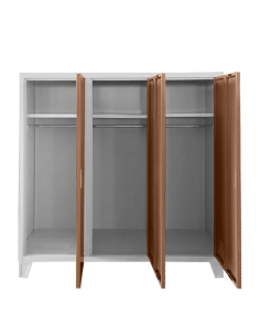 Метален шкаф Carmen CR-1605-3 JZ - сив / светлокафяв ⋙ на цена от 202.48лв  - Allegro-bg.com