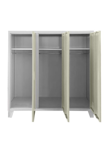 Метален шкаф Carmen CR-1605-3 JZ - сив / бежов ⋙ на цена от 202.48лв  - Allegro-bg.com