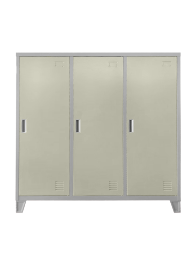 Метален шкаф Carmen CR-1605-3 JZ - сив / бежов ⋙ на цена от 202.48лв  - Allegro-bg.com