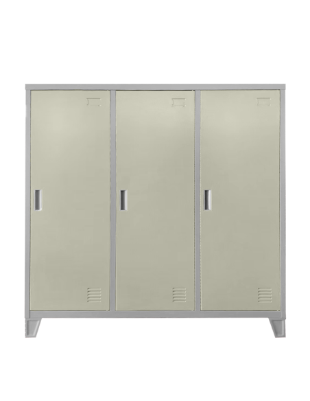 Метален шкаф Carmen CR-1605-3 JZ - сив / бежов ⋙ на цена от 202.48лв  - Allegro-bg.com