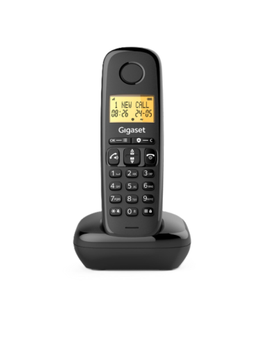 Безжичен DECT телефон Gigaset BASIC 100 - черен ⋙ на цена от 23.94лв  - Allegro-bg.com