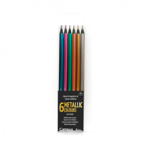 Цветни моливи Metalic, 6  ⋙ на цена от 4.20лв  - Allegro-bg.com