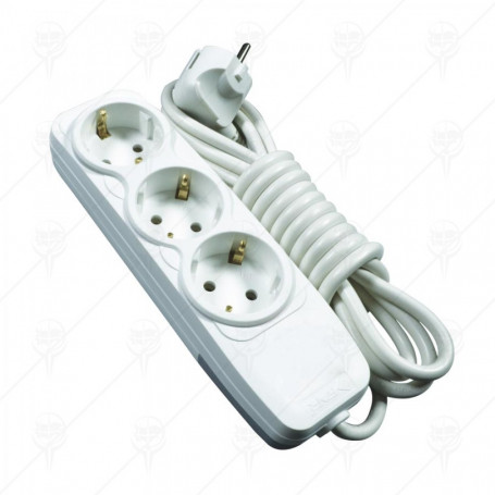 Разклонител, 3 гнезда, 5. ⋙ на цена от 15.48лв  - Allegro-bg.com