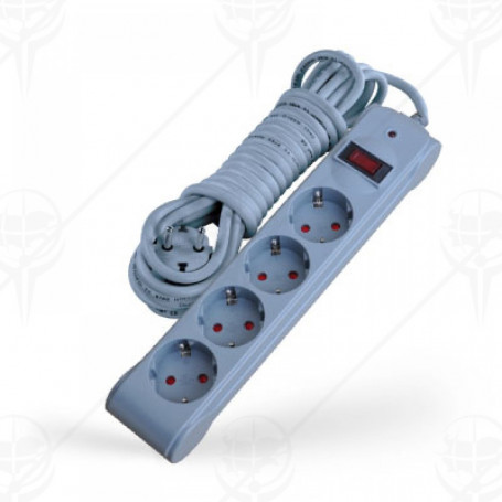 Разклонител, 4 гнезда, 5. ⋙ на цена от 32.28лв  - Allegro-bg.com