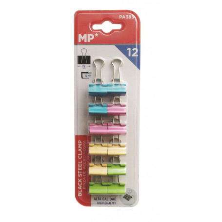 Щипки 19 мм, 12 бр., пастел ⋙ на цена от 3.42лв  - Allegro-bg.com