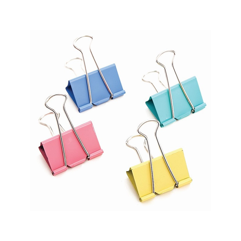 Щипки 19 мм, 12 бр., пастел ⋙ на цена от 3.42лв  - Allegro-bg.com