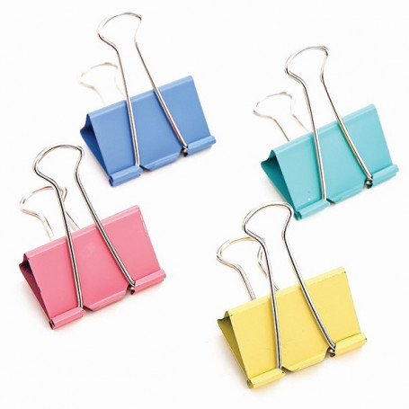 Щипки 19 мм, 12 бр., пастел ⋙ на цена от 3.42лв  - Allegro-bg.com